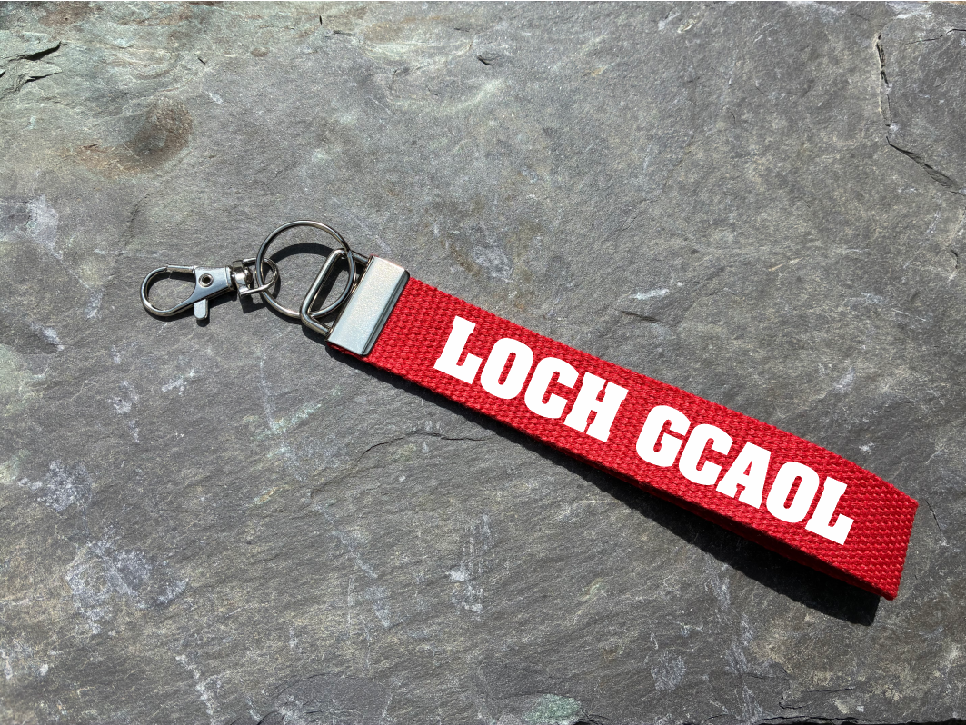 Loughgiel, Co. Antrim, Gaelic Games Wristlet/Keyring/Keyfob - GAA - Hurling, Camogie, Football, Ladies Football & Handball. Wrist Lanyard.