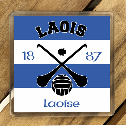 Gaelic Games ( IRL) County Colours Plastic Coaster (single) - All Irish Counties Available. Hurling Camogie Gaelic Football Ladies Gaelic Football
