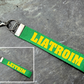 County Colours Gaelic Games Wristlet/Keyring/Keyfob - GAA - Hurling, Camogie, Football, Ladies Football & Handball. Wrist Lanyard.