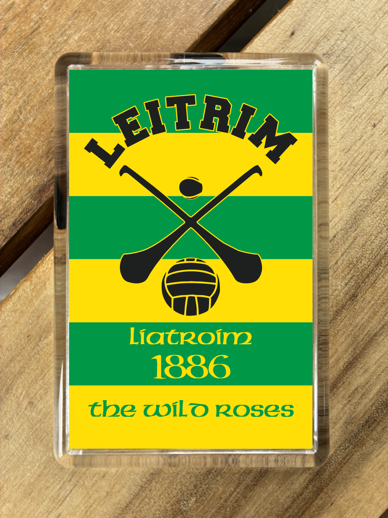 Gaelic Games (GAA) County Colours Plastic Fridge Magnet - All Irish Counties Available. Hurling Camogie Gaelic Football Ladies Gaelic Football