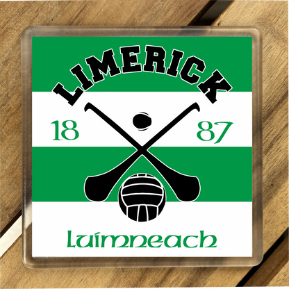 Gaelic Games ( IRL) County Colours Plastic Coaster (single) - All Irish Counties Available. Hurling Camogie Gaelic Football Ladies Gaelic Football