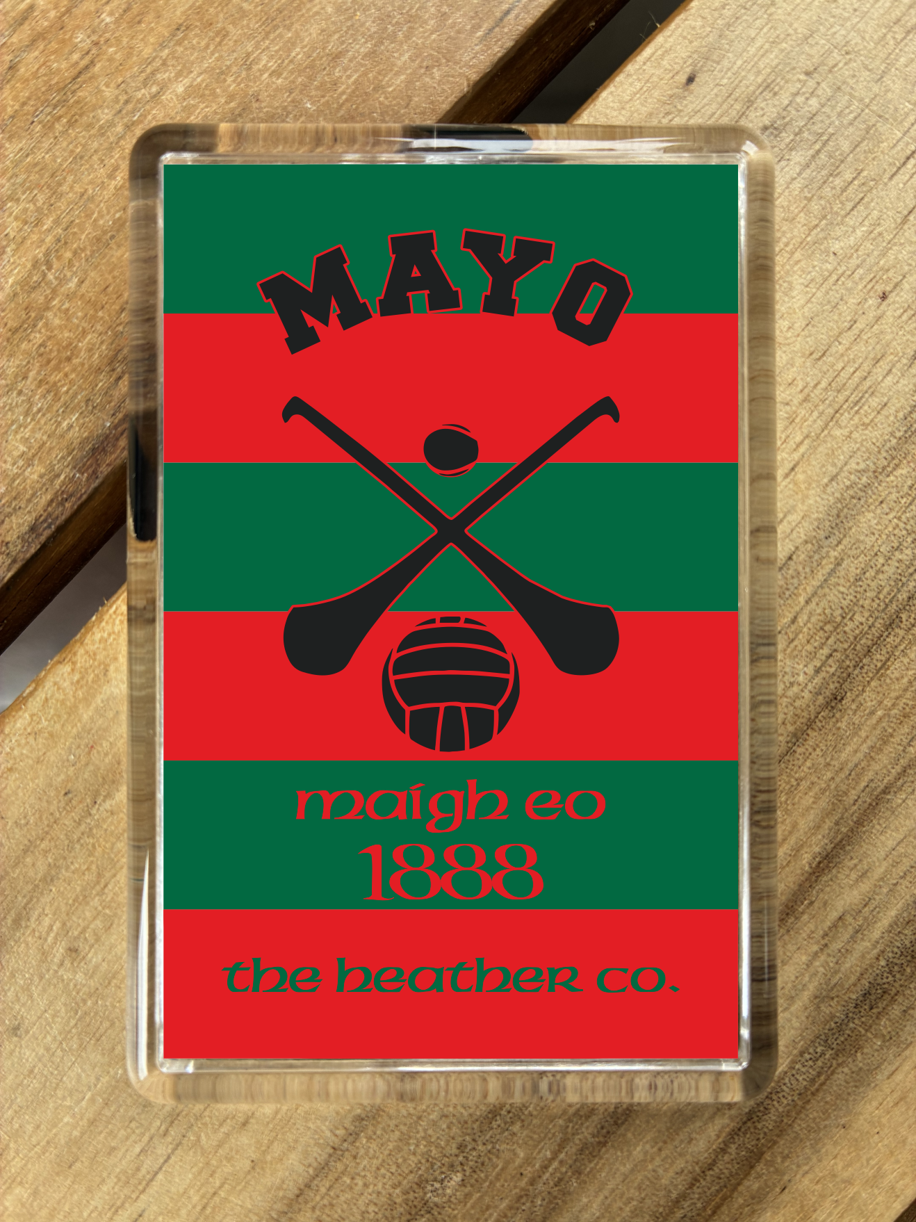 Gaelic Games (GAA) County Colours Plastic Fridge Magnet - All Irish Counties Available. Hurling Camogie Gaelic Football Ladies Gaelic Football