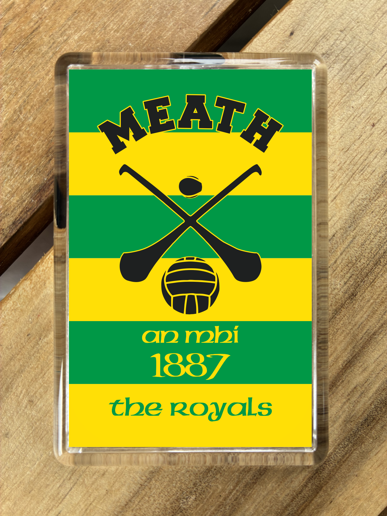 Gaelic Games (GAA) County Colours Plastic Fridge Magnet - All Irish Counties Available. Hurling Camogie Gaelic Football Ladies Gaelic Football