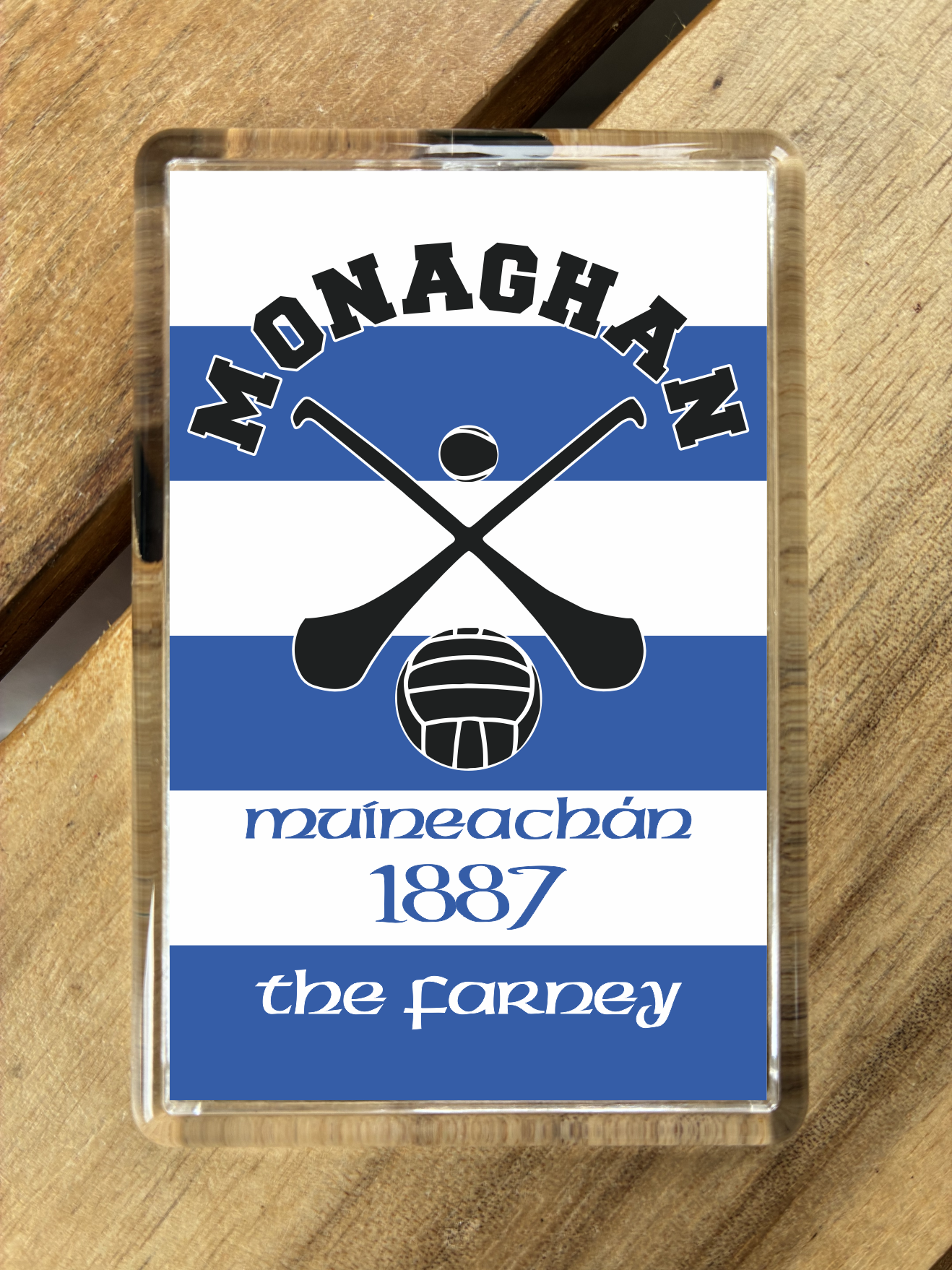 Gaelic Games (GAA) County Colours Plastic Fridge Magnet - All Irish Counties Available. Hurling Camogie Gaelic Football Ladies Gaelic Football