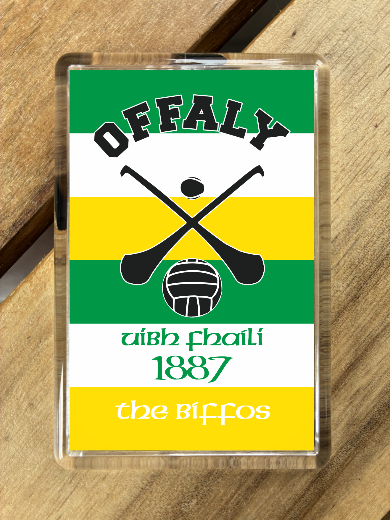 Gaelic Games (GAA) County Colours Plastic Fridge Magnet - All Irish Counties Available. Hurling Camogie Gaelic Football Ladies Gaelic Football