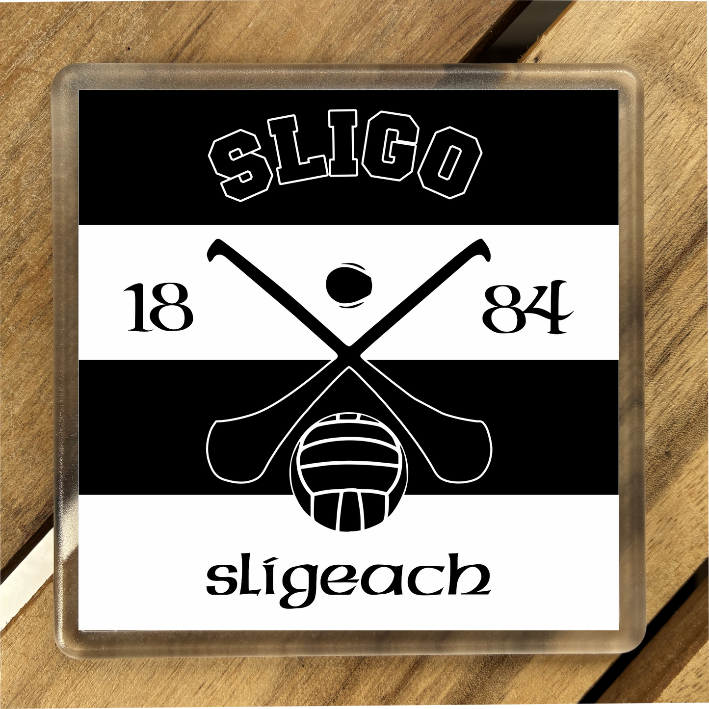 Gaelic Games (GAA) County Colours Plastic Coaster (single) - All Irish Counties Available. Hurling Camogie Gaelic Football Ladies Gaelic Football (Copy)