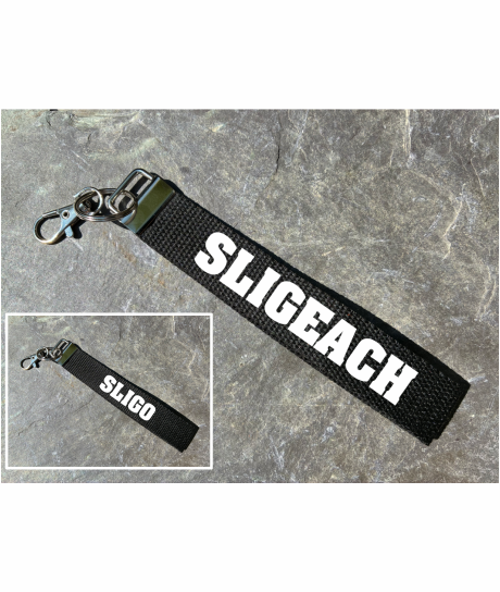 County Sligo/Sligeach Gaelic Games Wristlet/Keyring/Keyfob - GAA - Hurling, Camogie, Football, Ladies Football & Handball. Wrist Lanyard.
