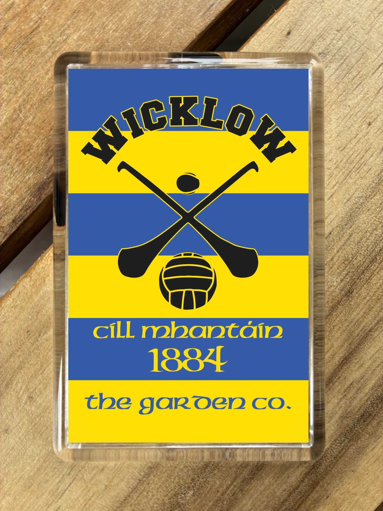Gaelic Games (GAA) County Colours Plastic Fridge Magnet - All Irish Counties Available. Hurling Camogie Gaelic Football Ladies Gaelic Football