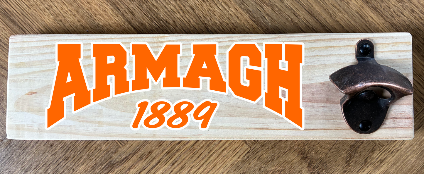 County/Club Wooden Wall Mounted Bottle Opener (made from reclaimed pallet wood) Gaelic Games