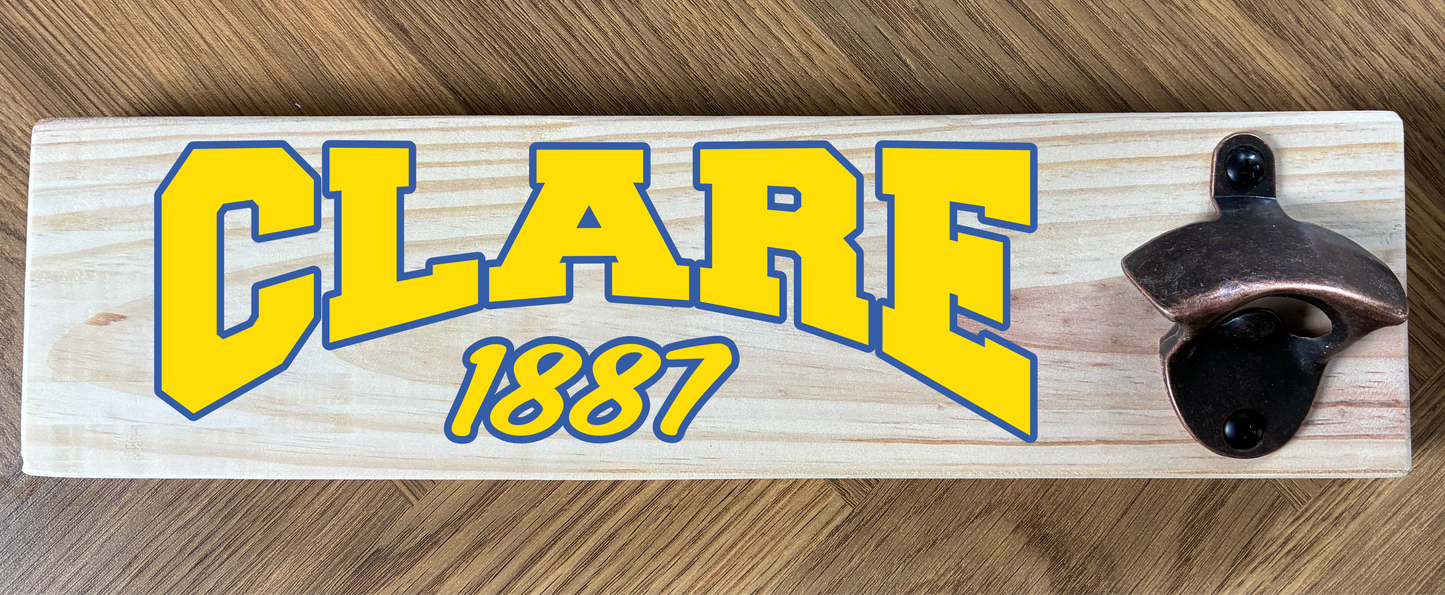 County/Club Wooden Wall Mounted Bottle Opener (made from reclaimed pallet wood) Gaelic Games