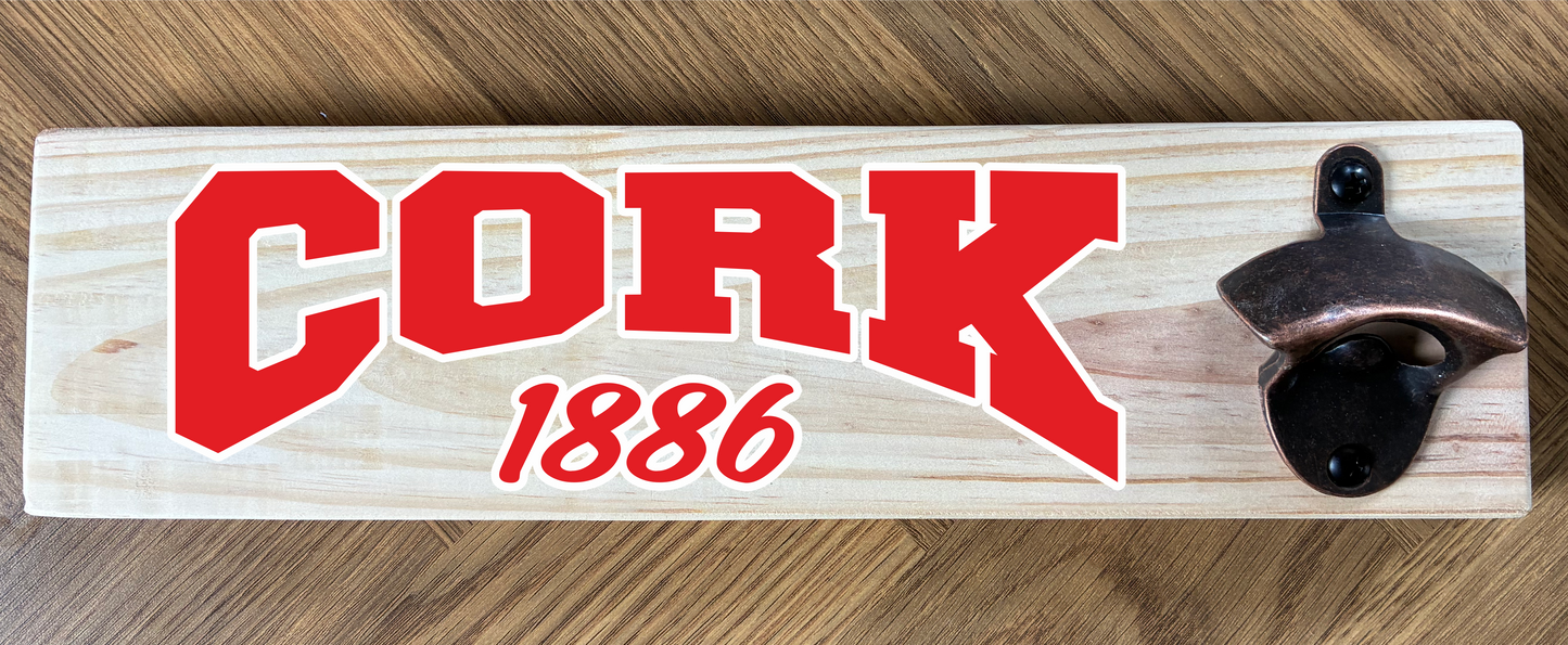 County/Club Wooden Wall Mounted Bottle Opener (made from reclaimed pallet wood) Gaelic Games