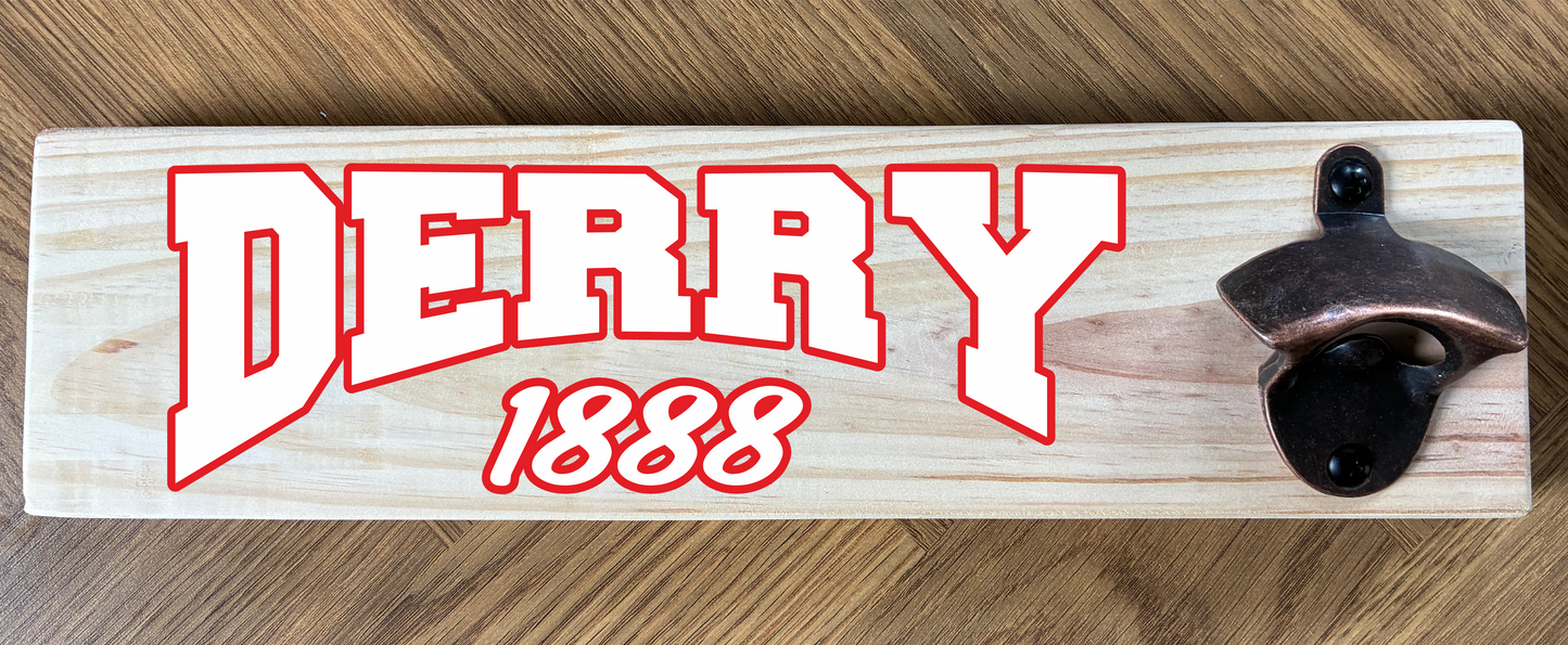 County/Club Wooden Wall Mounted Bottle Opener (made from reclaimed pallet wood) Gaelic Games