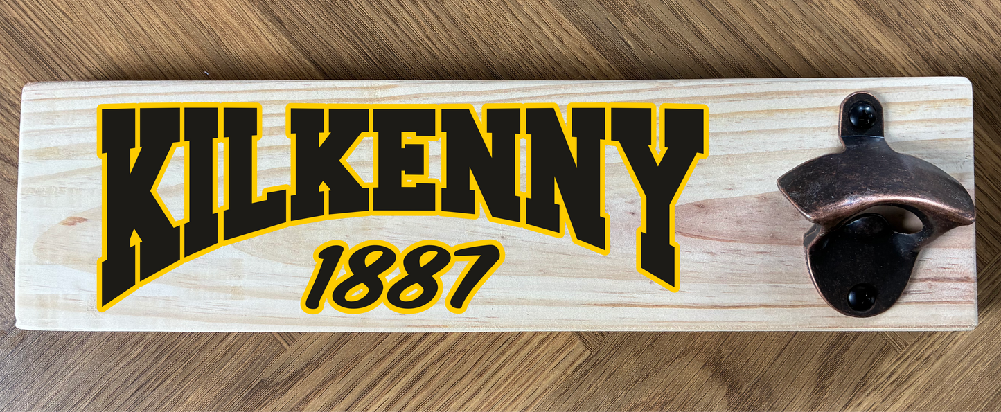 County/Club Wooden Wall Mounted Bottle Opener (made from reclaimed pallet wood) Gaelic Games