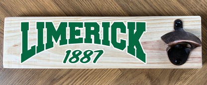 County/Club Wooden Wall Mounted Bottle Opener (made from reclaimed pallet wood) Gaelic Games