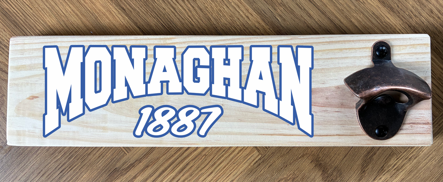 County/Club Wooden Wall Mounted Bottle Opener (made from reclaimed pallet wood) Gaelic Games