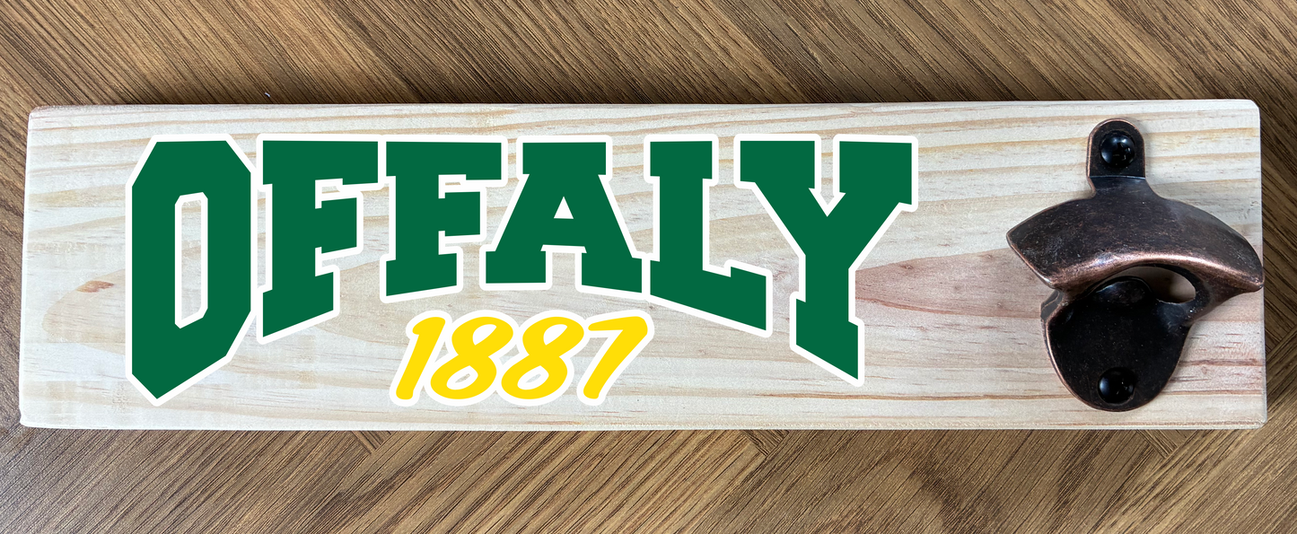 County/Club Wooden Wall Mounted Bottle Opener (made from reclaimed pallet wood) Gaelic Games