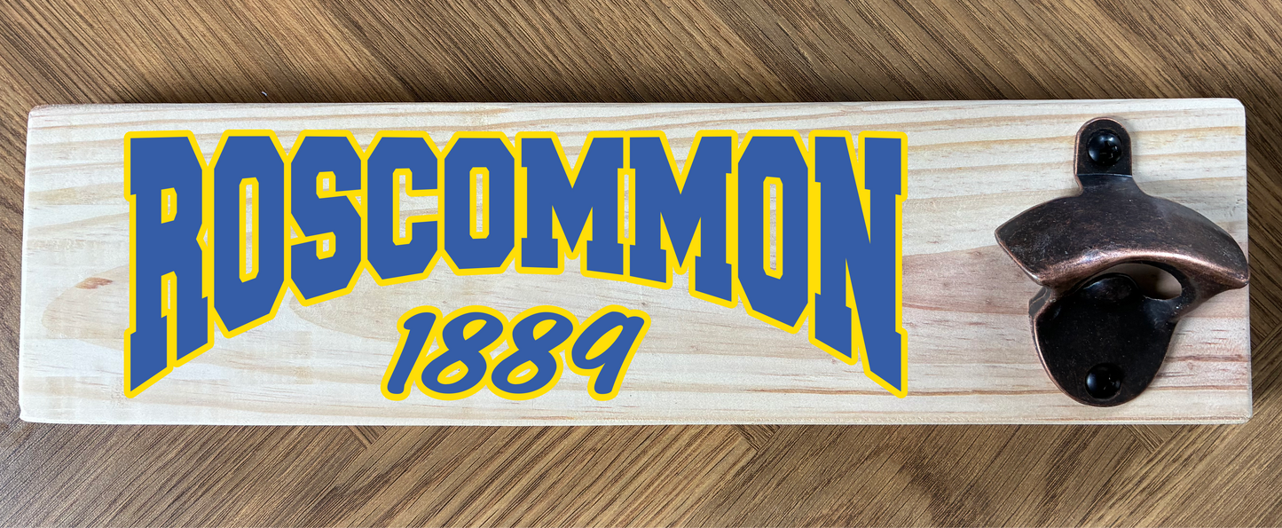 County/Club Wooden Wall Mounted Bottle Opener (made from reclaimed pallet wood) Gaelic Games