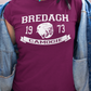 Bredagh, Co. Down, Camogie Helmet Design - Ladies Skinny-Fit T-Shirt
