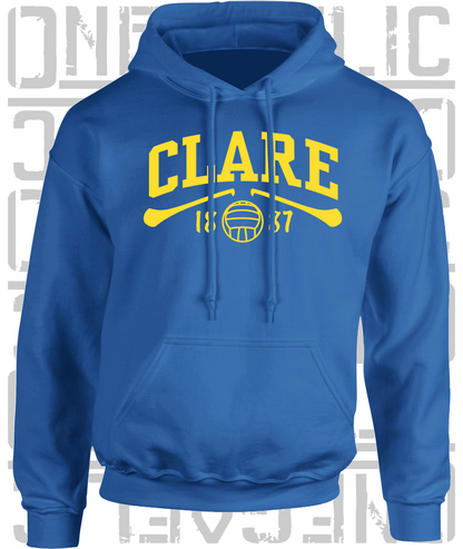 Clare Gaelic Games Hoodie - Adult - Hurling, Camogie, Football, Ladies Football