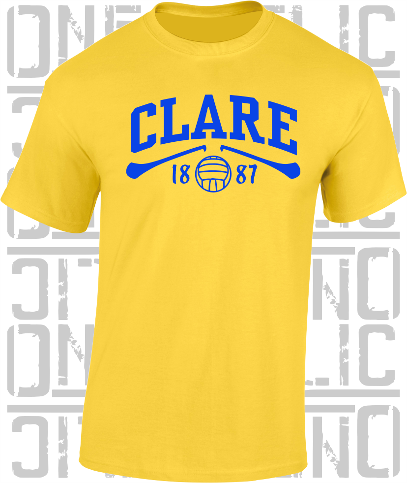 Clare Gaelic Games T-Shirt - Adult - Hurling, Camogie, Football, Ladies Football