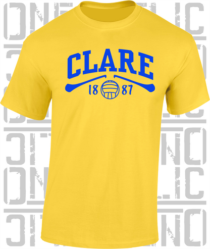 Clare Gaelic Games T-Shirt - Adult - Hurling, Camogie, Football, Ladies Football