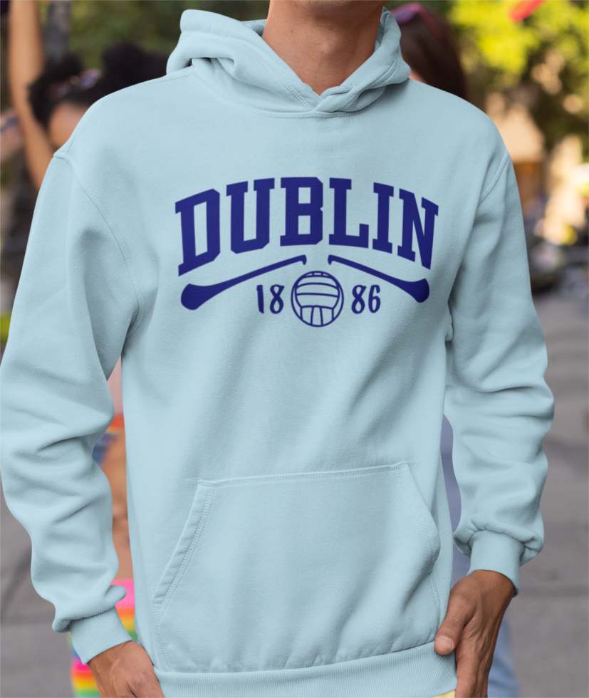 Dublin Gaelic Games Hoodie - Adult - Hurling, Camogie, Football, Ladies Football