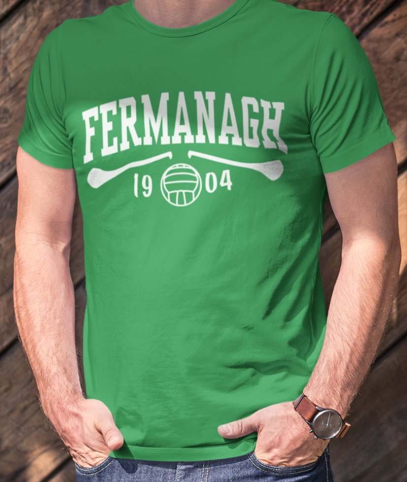 Fermanagh Gaelic Games T-Shirt - Adult - Hurling, Camogie, Football, Ladies Football