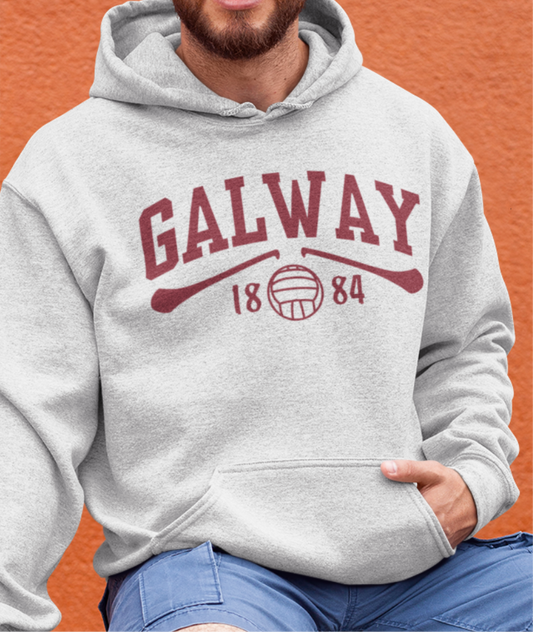 Galway Gaelic Games Hoodie - Adult - Hurling, Camogie, Football, Ladies Football