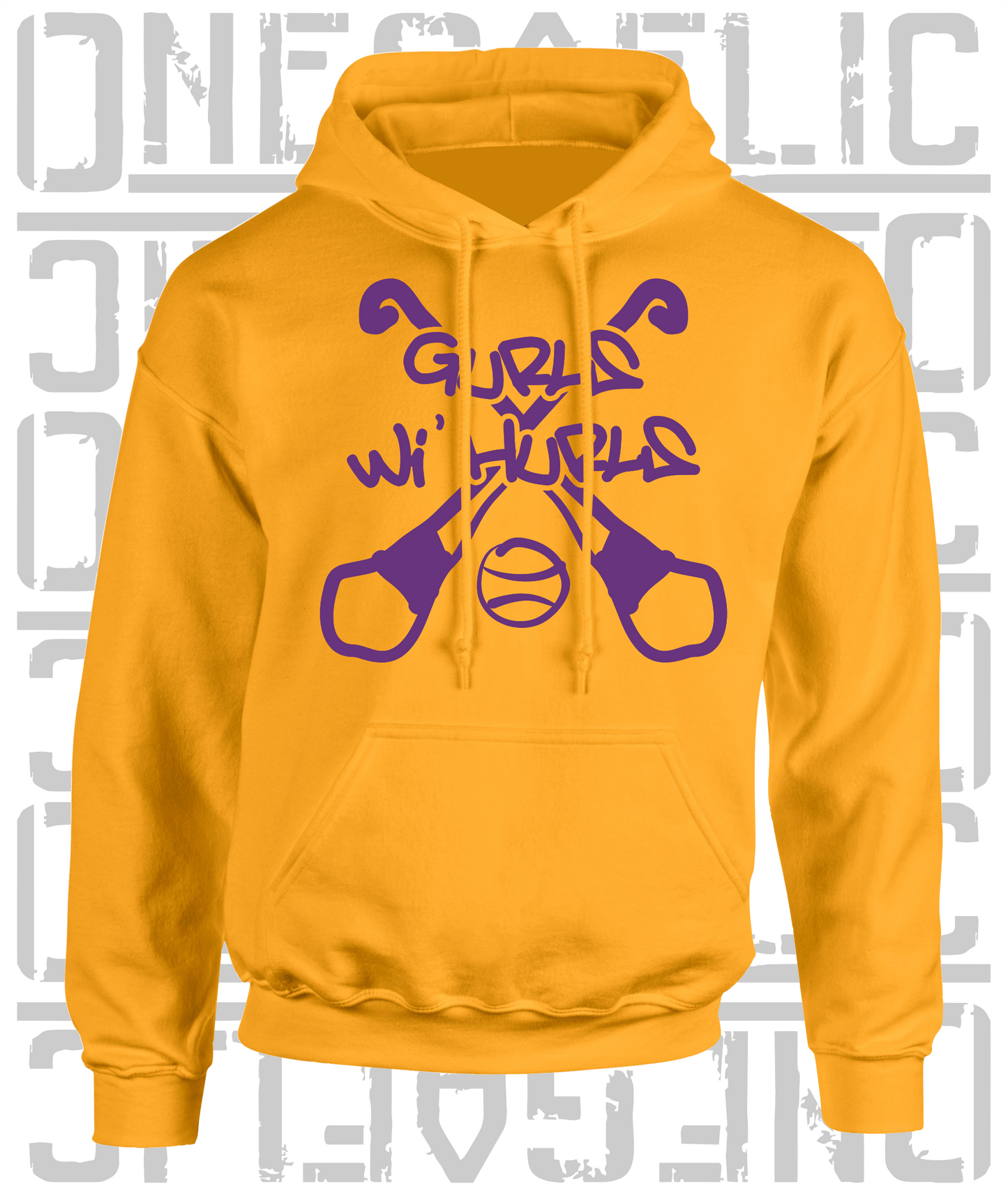 Gurls Wi' Hurls Hoodie, Camogie - Adult - All Counties Available