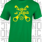 Gurls Wi' Hurls Camogie T-Shirt Adult - All Counties Available