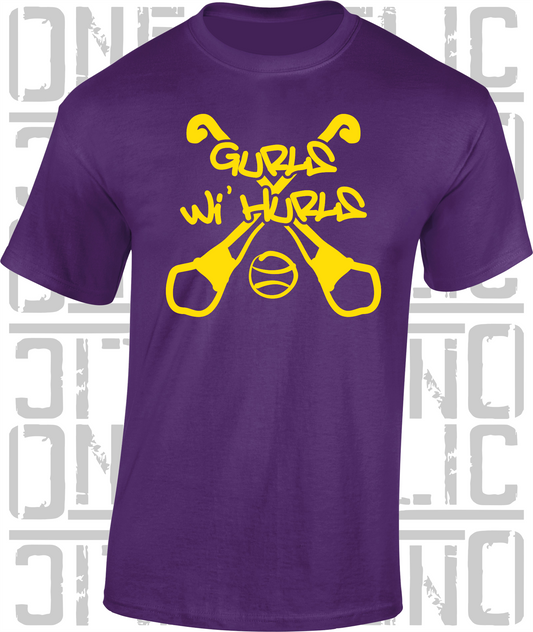 Gurls Wi' Hurls Camogie T-Shirt Adult - All Counties Available