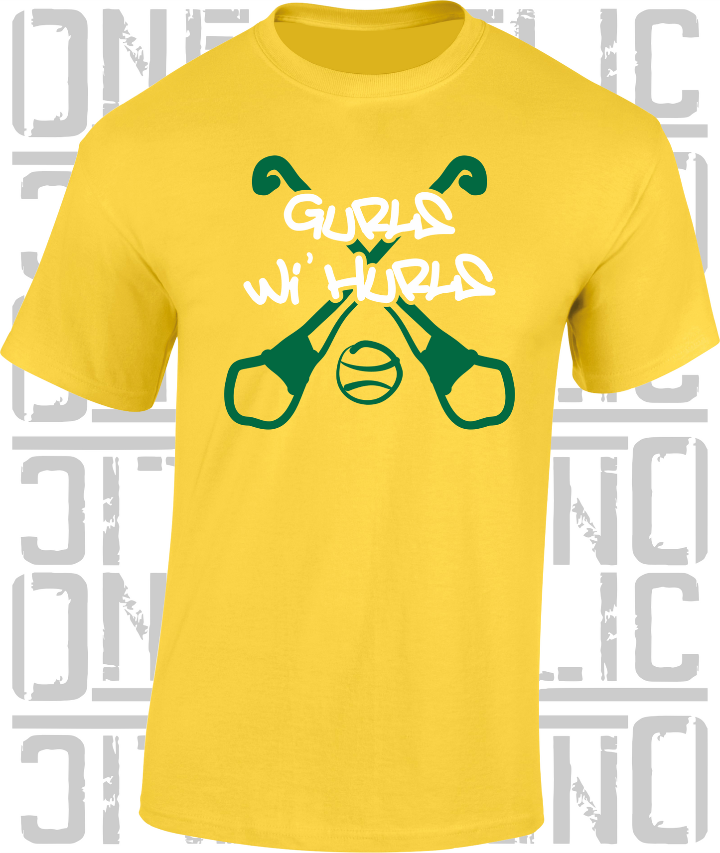 Gurls Wi' Hurls Camogie T-Shirt Adult - All Counties Available