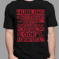 Hurling is Necessary For Survival - Funny T-Shirt - Adult - Down