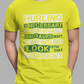 Hurling is Necessary For Survival - Funny T-Shirt - Adult - Offaly