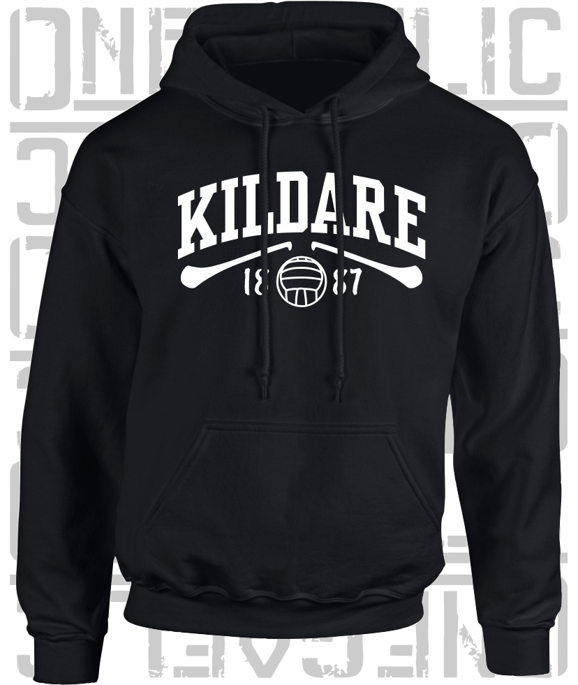Kildare Gaelic Games Hoodie - Adult - Hurling, Camogie, Football, Ladies Football