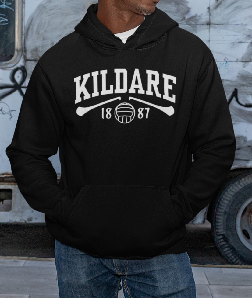 Kildare Gaelic Games Hoodie - Adult - Hurling, Camogie, Football, Ladies Football