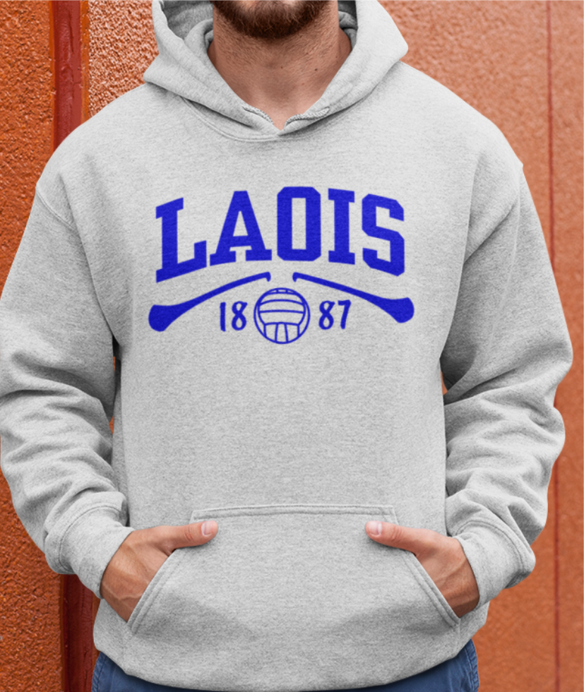 Laois Gaelic Games Hoodie - Adult - Hurling, Camogie, Football, Ladies Football