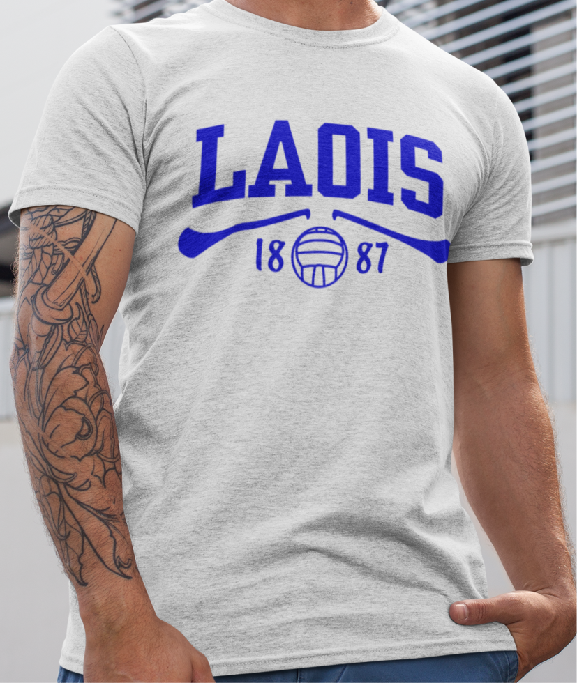 Laois Gaelic Games T-Shirt - Adult - Hurling, Camogie, Football, Ladies Football