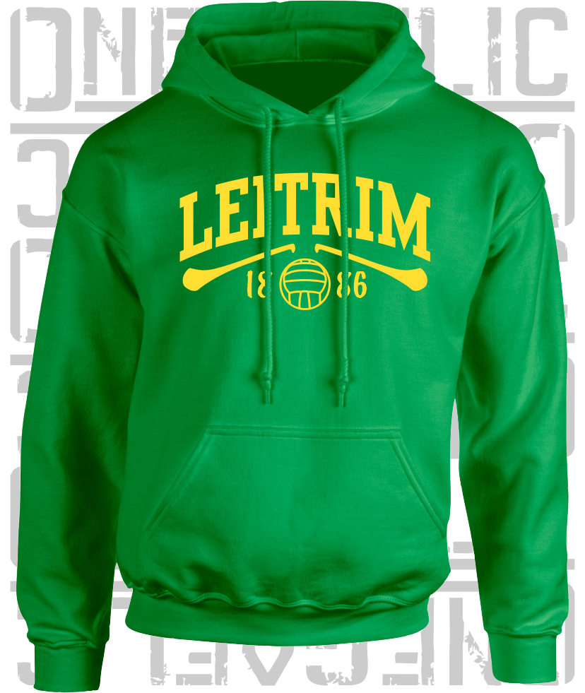 Leitrim Gaelic Games Hoodie - Adult - Hurling, Camogie, Football, Ladies Football