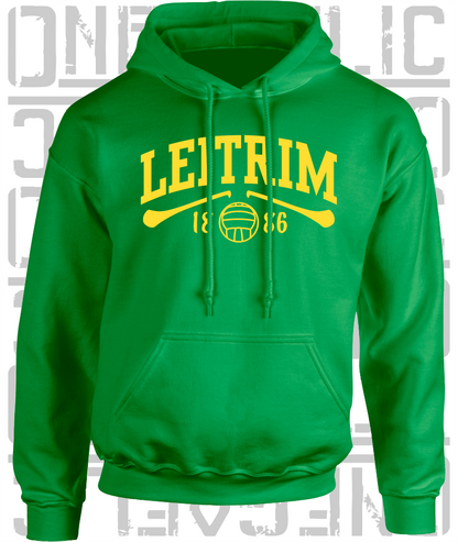 Leitrim Gaelic Games Hoodie - Adult - Hurling, Camogie, Football, Ladies Football