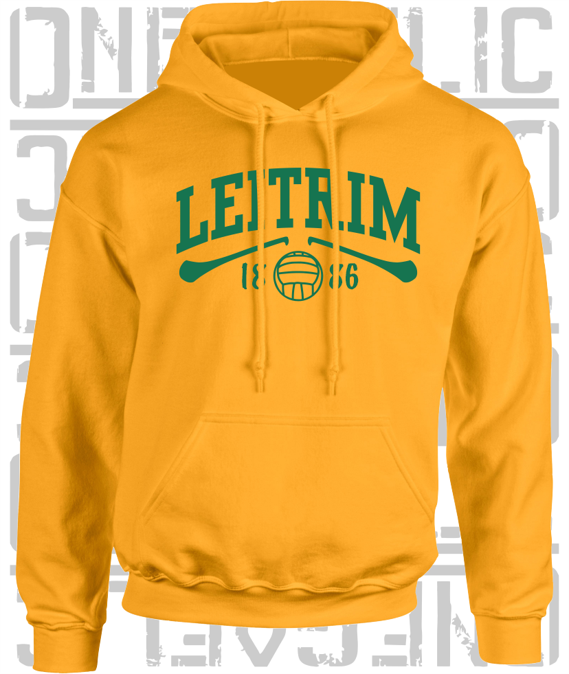 Leitrim Gaelic Games Hoodie - Adult - Hurling, Camogie, Football, Ladies Football