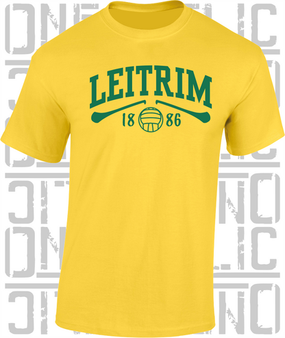 Leitrim Gaelic Games T-Shirt - Adult - Hurling, Camogie, Football, Ladies Football