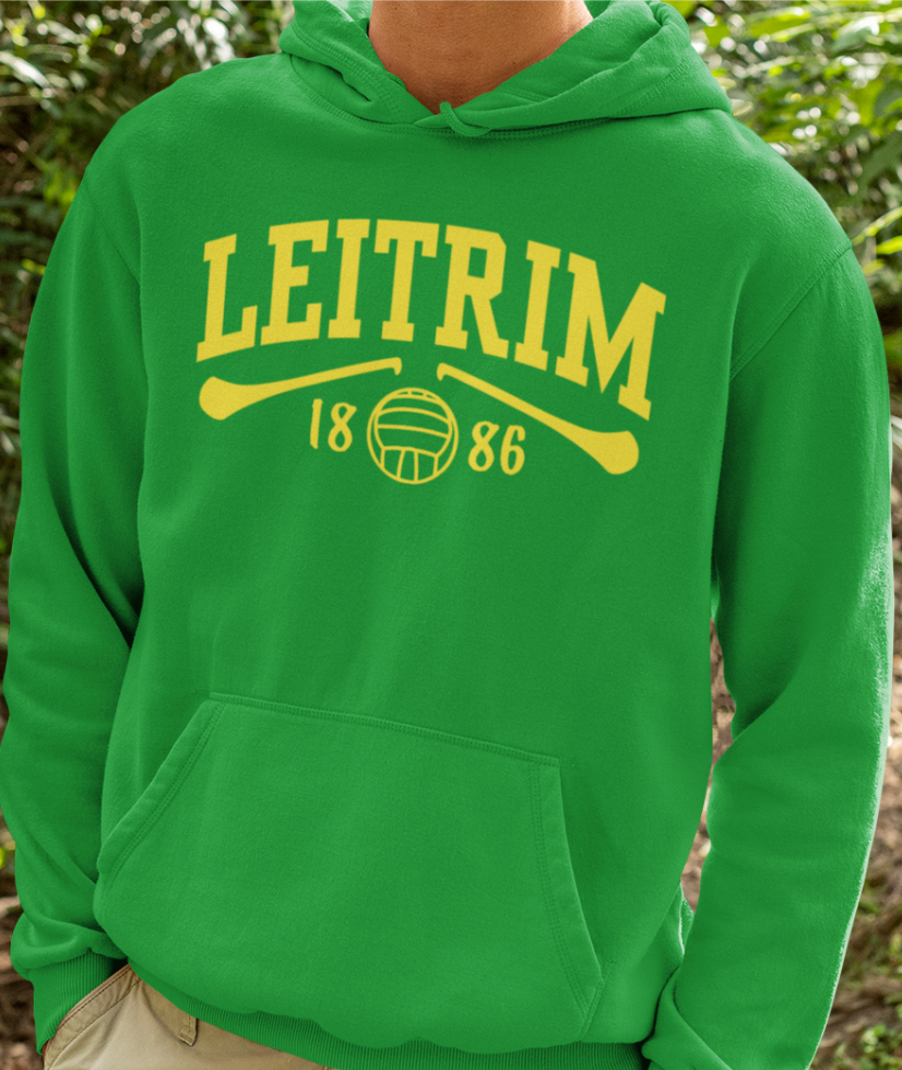 Leitrim Gaelic Games Hoodie - Adult - Hurling, Camogie, Football, Ladies Football