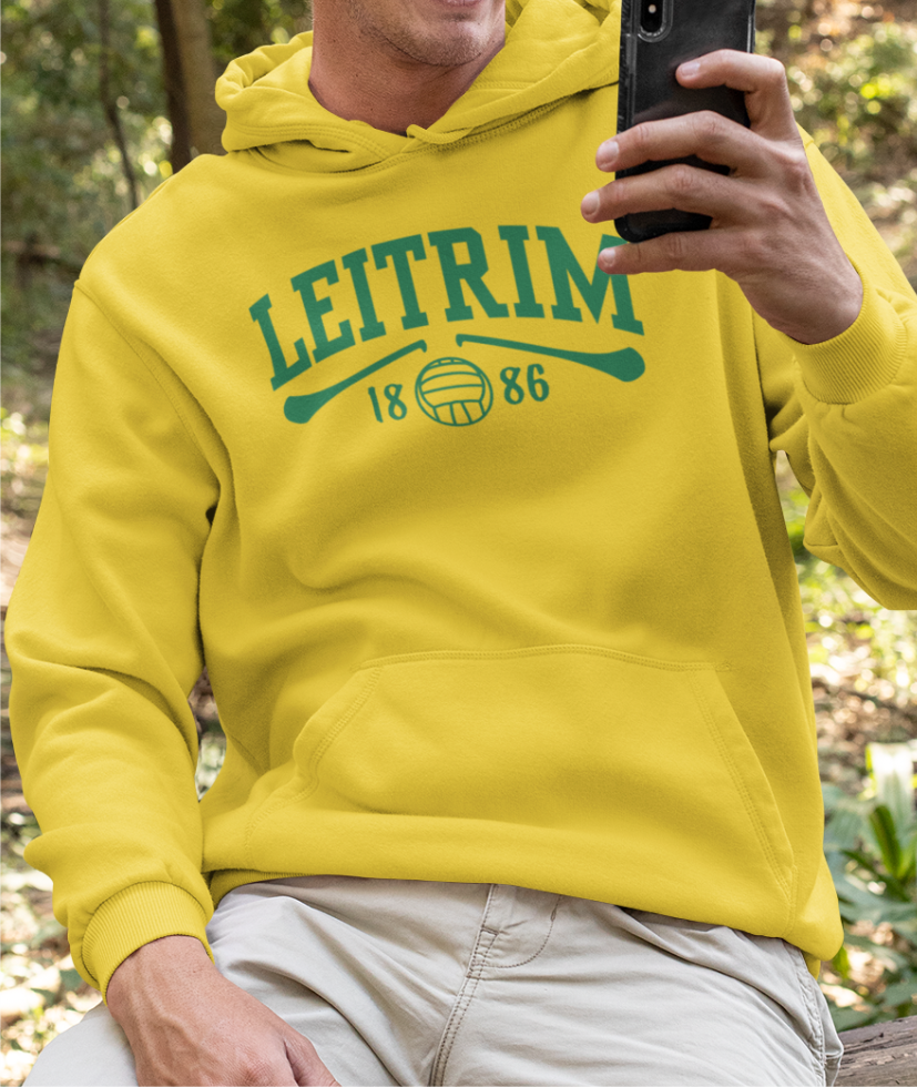 Leitrim Gaelic Games Hoodie - Adult - Hurling, Camogie, Football, Ladies Football
