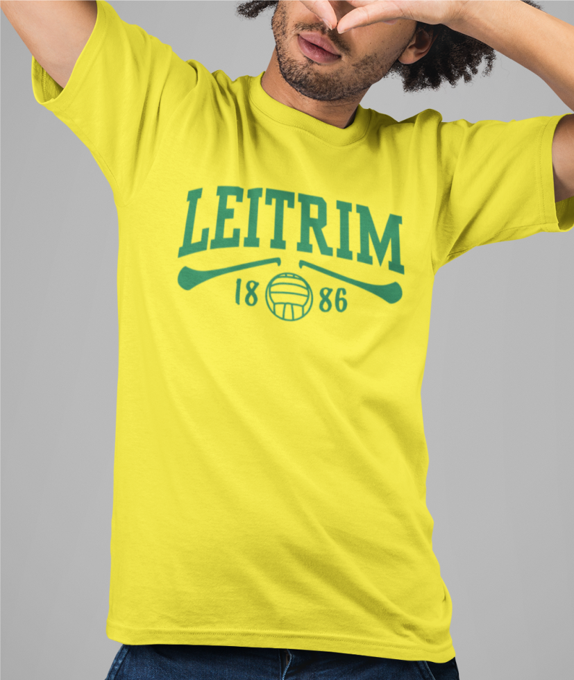 Leitrim Gaelic Games T-Shirt - Adult - Hurling, Camogie, Football, Ladies Football