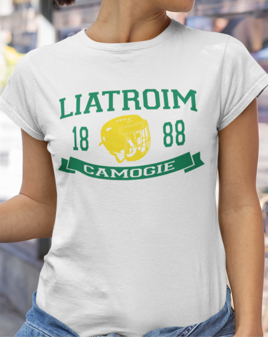 Liatroim, Co. Down, Camogie Helmet Design - Ladies Skinny-Fit T-Shirt