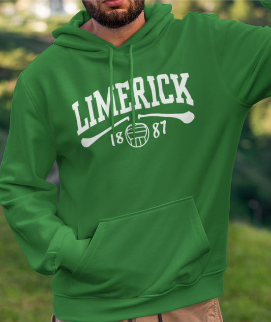 Limerick Gaelic Games Hoodie - Adult - Hurling, Camogie, Football, Ladies Football