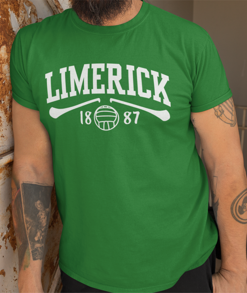 Limerick Gaelic Games T-Shirt - Adult - Hurling, Camogie, Football, Ladies Football