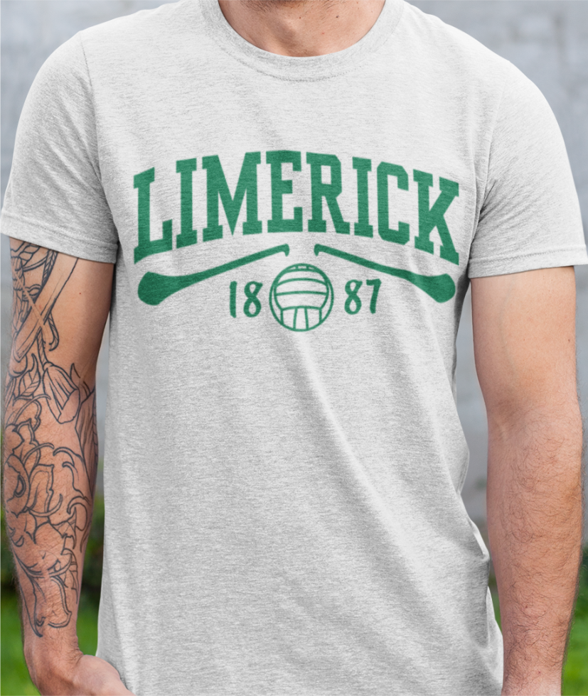 Limerick Gaelic Games T-Shirt - Adult - Hurling, Camogie, Football, Ladies Football