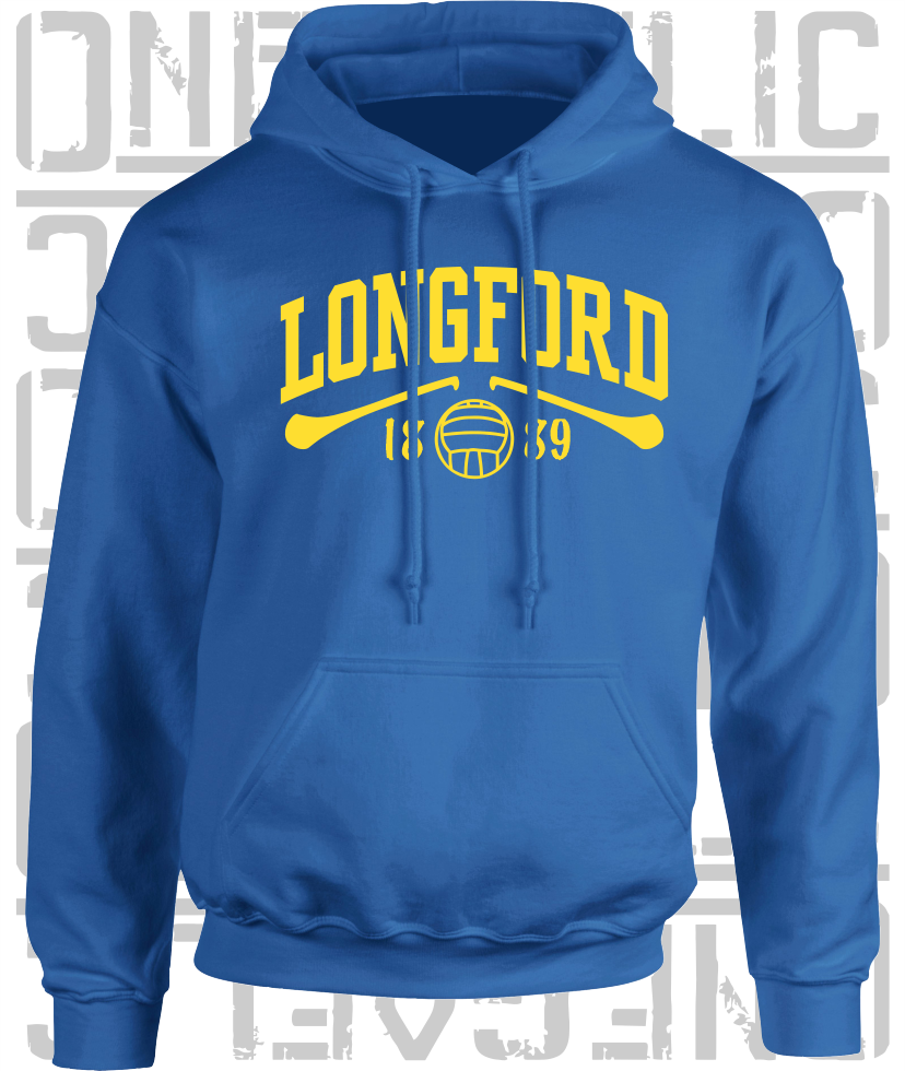 Longford Gaelic Games Hoodie - Adult - Hurling, Camogie, Football, Ladies Football